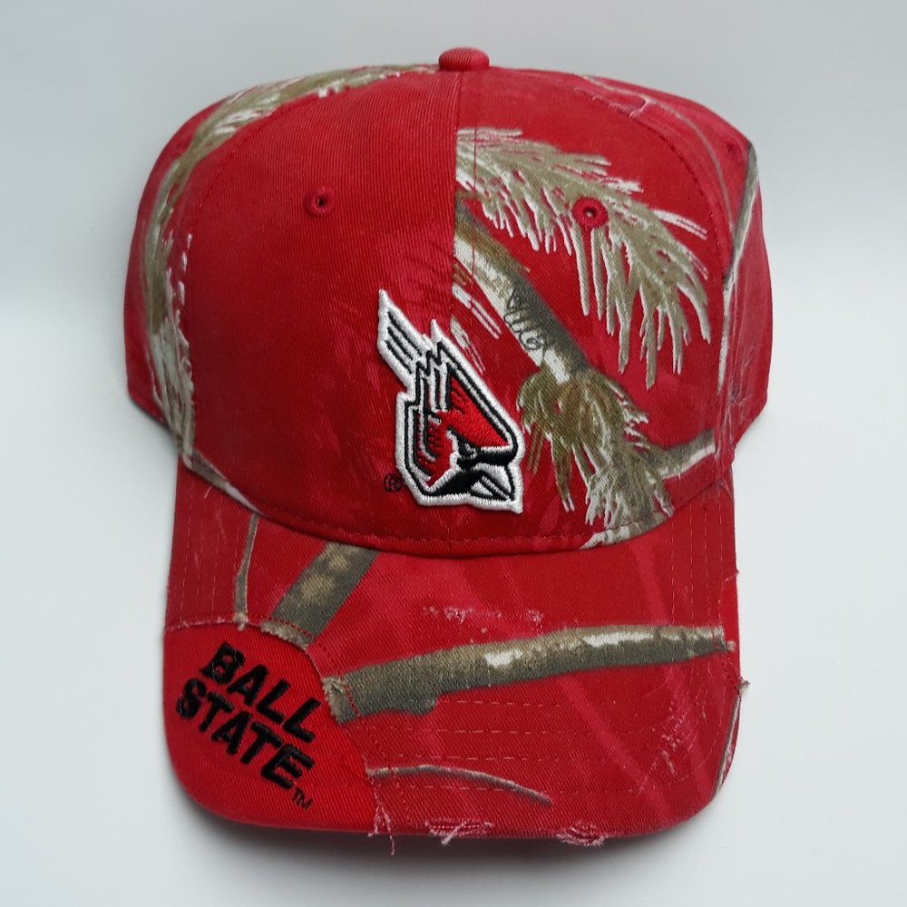 BSU Ball State University Cardinals Distressed Cap